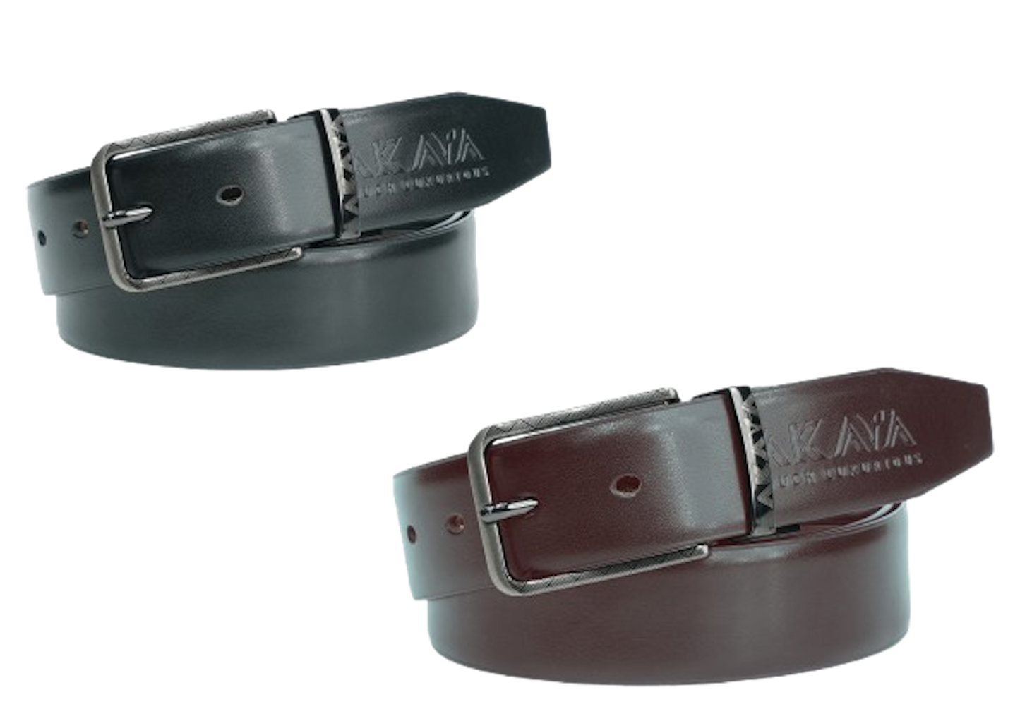 AKAVA Luxurious Reversible Belt - SECCOD Black/Brown Box (12 PCS)