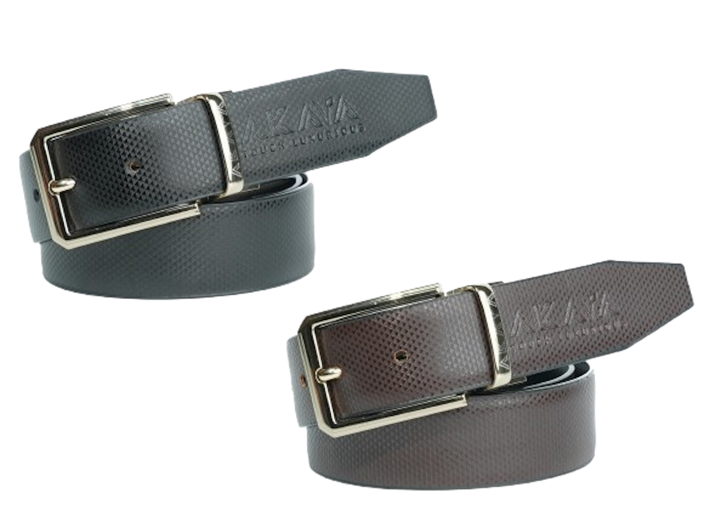 AKAVA Luxurious Reversible Belt - TRG Black/Brown