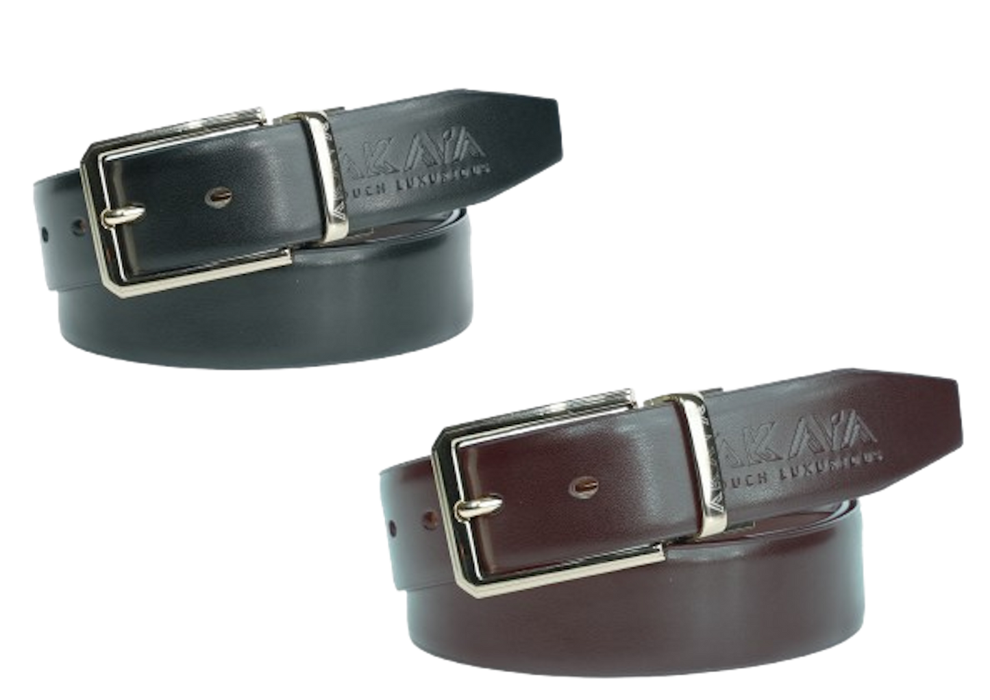 AKAVA Luxurious Reversible Belt - SECCOG Black/Brown