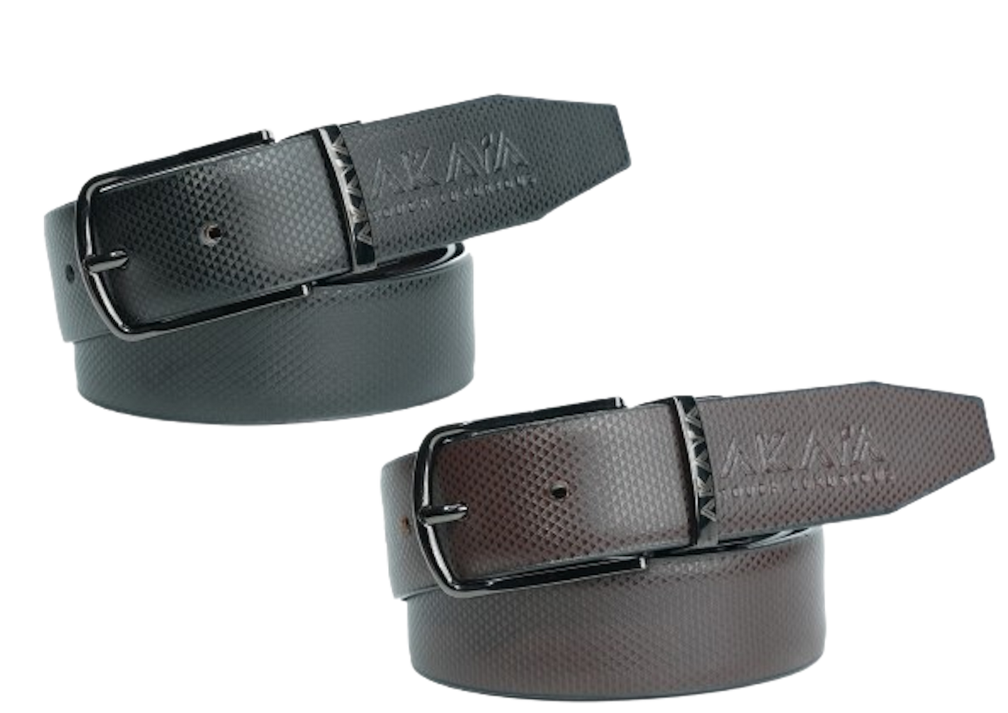 AKAVA Luxurious Reversible Belt - TRS Black/Brown Box (12 PCS)