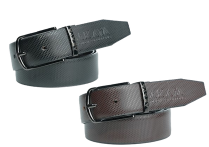 AKAVA Luxurious Reversible Belt - TRS Black/Brown