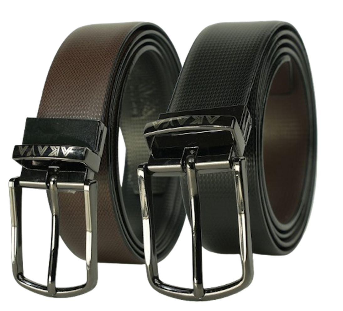 AKAVA Luxurious Reversible Belt - RTS Black/Brown Box (12 PCS)