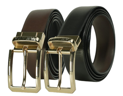 AKAVA Luxurious Reversible Belt - RTG Black/Brown Box (12 PCS)