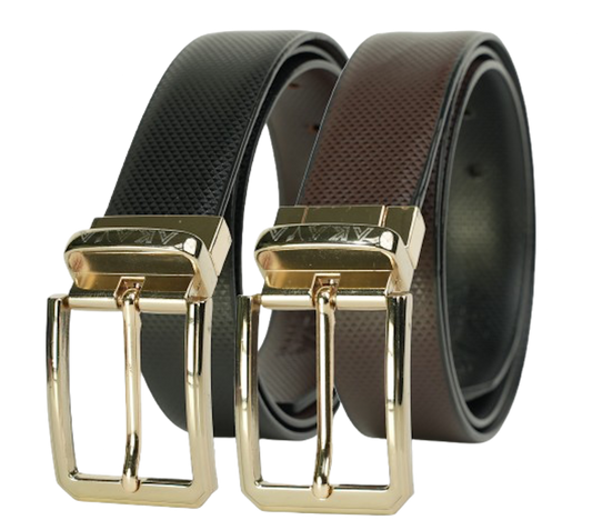 AKAVA Luxurious Reversible Belt - TRG Black/Brown