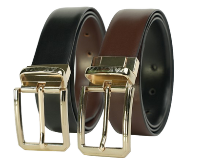 AKAVA Luxurious Reversible Belt - SECCOG Black/Brown