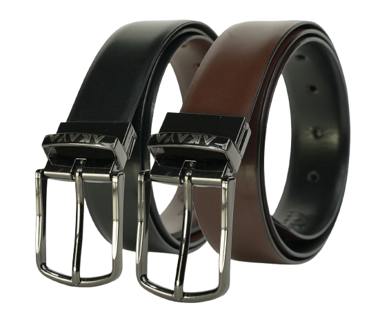 AKAVA Luxurious Reversible Belt - SECCO Black/Brown