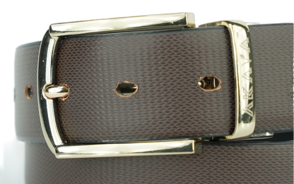 AKAVA Luxurious Reversible Belt - Kechuli Black/Brown