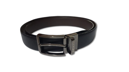 AKAVA Luxurious Vegan Leather Reversible Belt - RTD SR06 Black/Brown