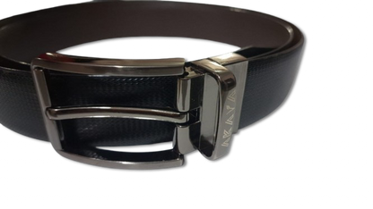 AKAVA Luxurious Vegan Leather Reversible Belt - RTD SR06 Black/Brown