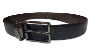 AKAVA Luxurious Vegan Leather Reversible Belt - RTD SR09 Black/Brown