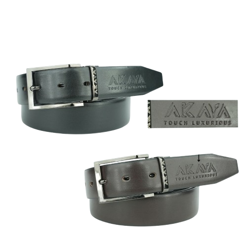 AKAVA Luxurious Reversible Belt - SECCO Black/Brown