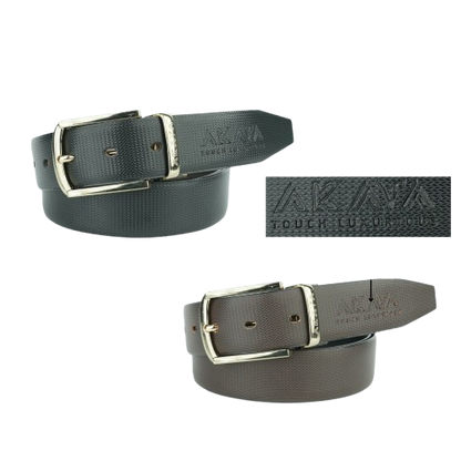 AKAVA Luxurious Reversible Belt - Kechuli Black/Brown