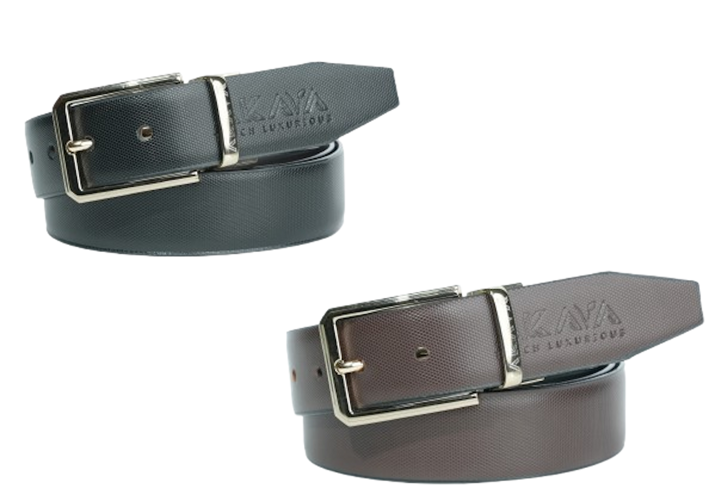 AKAVA Luxurious Reversible Belt - DOTG Black/Brown Box (12 PCS)