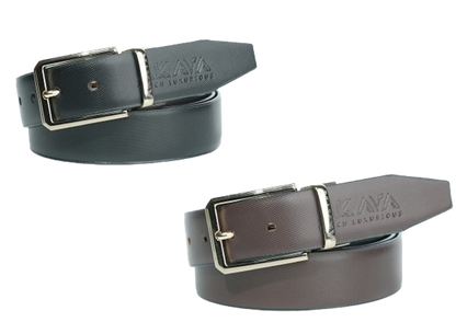 AKAVA Luxurious Reversible Belt - DOTG Black/Brown